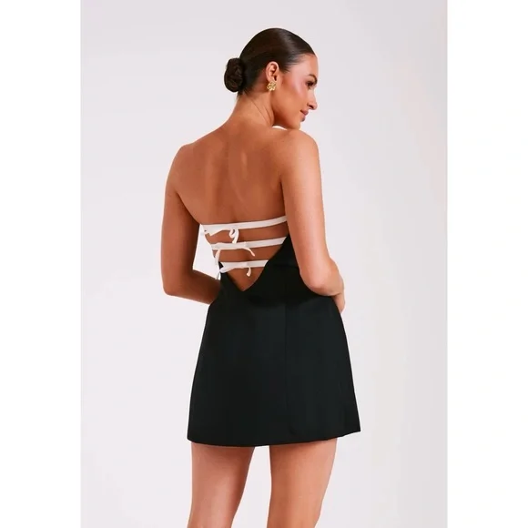 Meshki | Dresses | Meshki Black And White Mini Dress | Poshmark